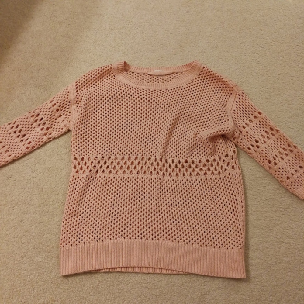 RARE NEW aritzia wilfred pink sweater silk cashmer